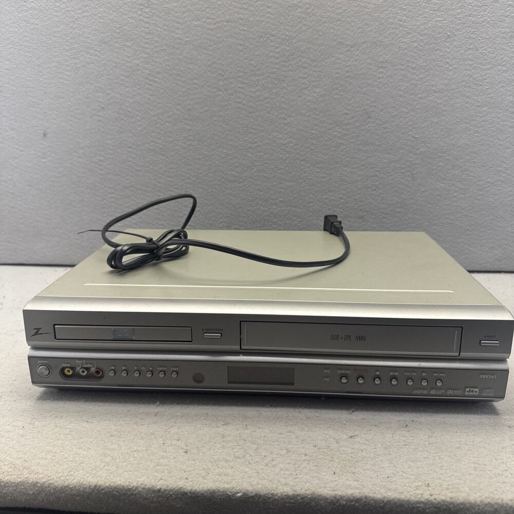 Zenith XBV343 DVD VCR VHS Combo Player Hi-Fi 4 Head Tested Working